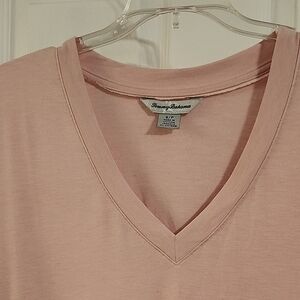 Tommy Bahama Soft Pink V-Neck Tee